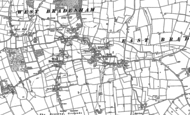 Old Map of Bradenham, 1882