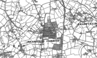 Old Map of Bradfield Combust, 1884