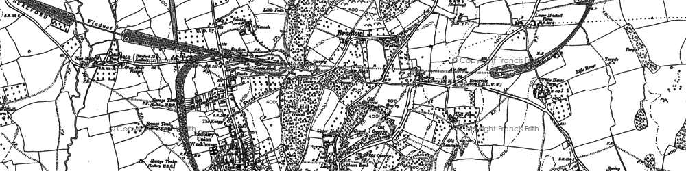 Old map of Bradlow in 1886