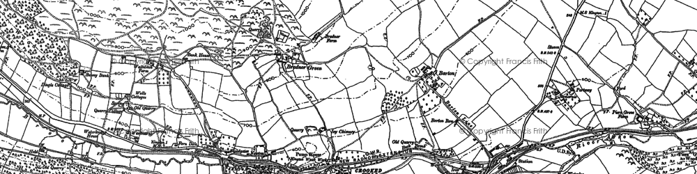 Old map of Bradnor Hill in 1902