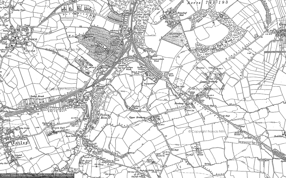 Old Map of Bradway, 1903 - 1938 in 1903