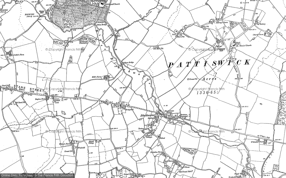 Old Map of Bradwell, 1895 - 1896 in 1895