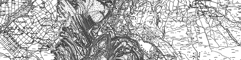 Old map of Braichmelyn in 1888