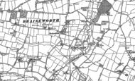 Old Map of Braiseworth, 1884 - 1885