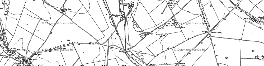 Old map of Bramblecombe in 1887