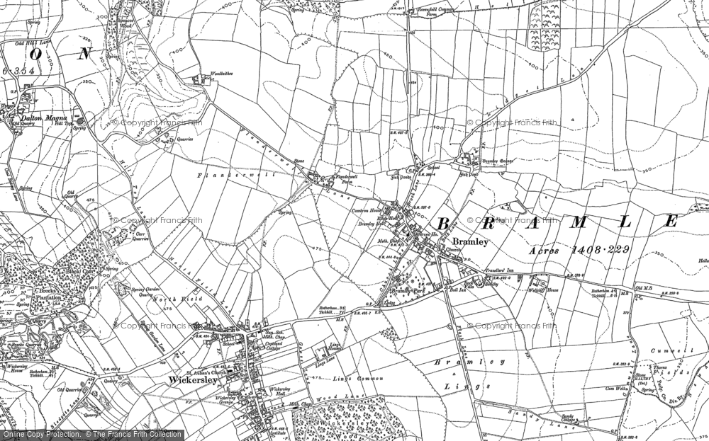 Old Map of Bramley, 1847 - 1892 in 1847