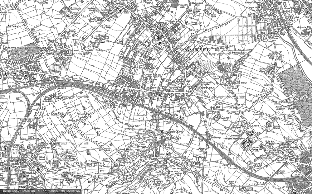 Old Map of Bramley, 1891 - 1901 in 1891