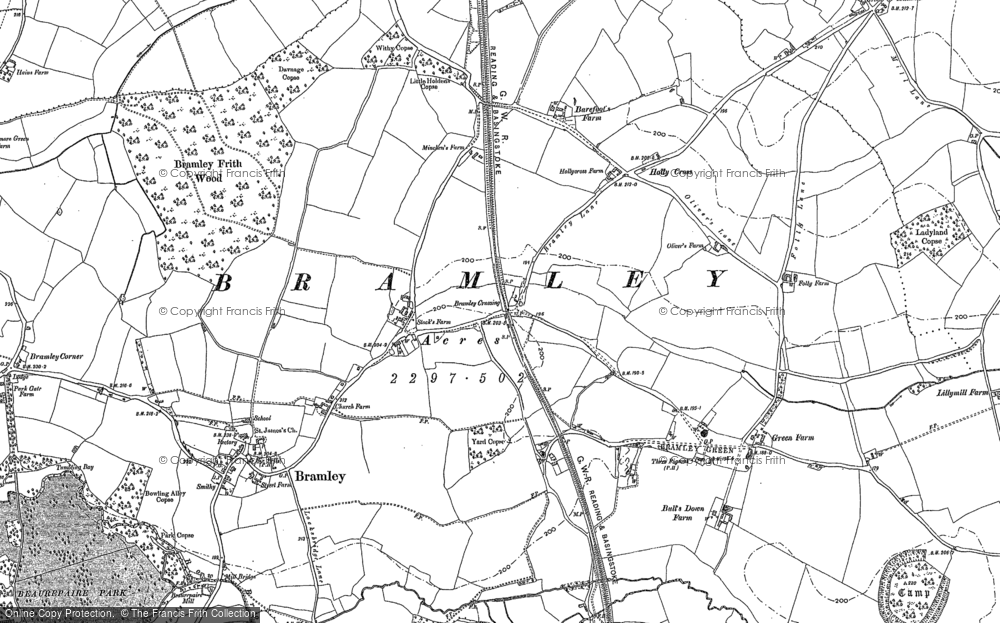 Old Map of Bramley, 1894 in 1894
