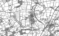 Old Map of Brampford Speke, 1886 - 1888