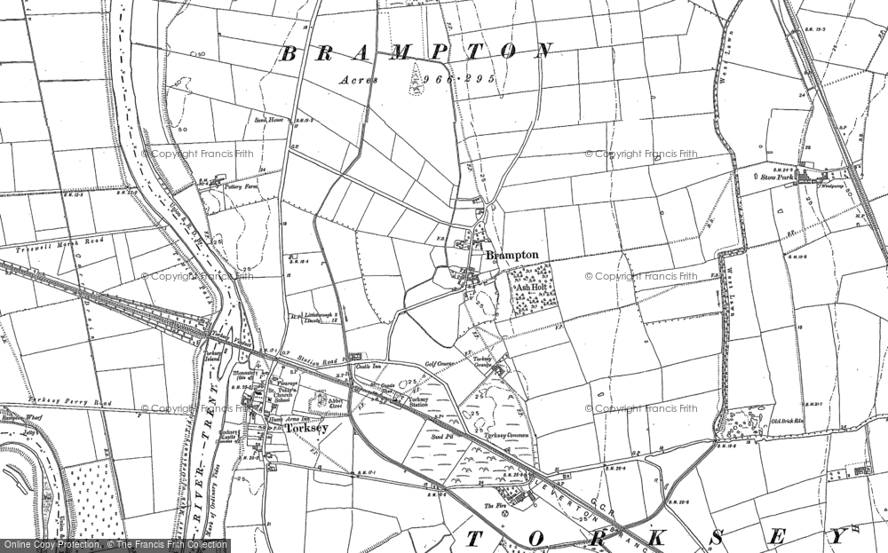 Old Map of Brampton, 1885 in 1885