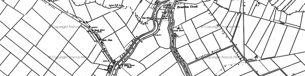 Old map of Black Horse Drove in 1886
