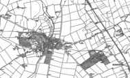 Old Map of Branston, 1886 - 1887