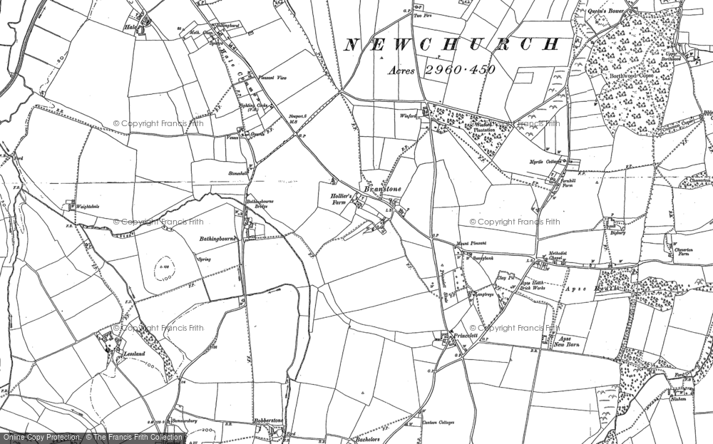 Old Map of Branstone, 1896 - 1907 in 1896