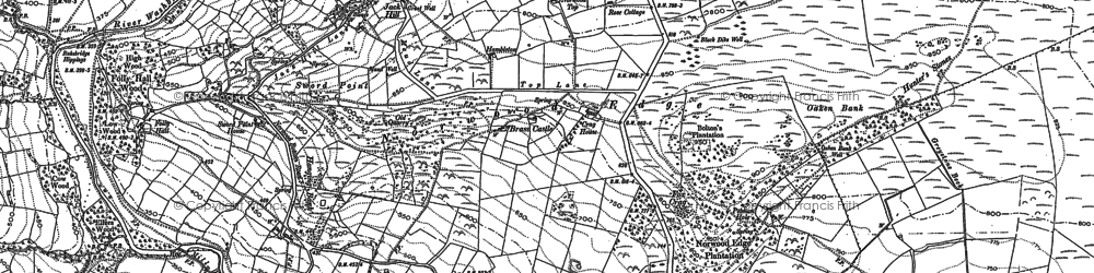 Old map of Folly Hall in 1907