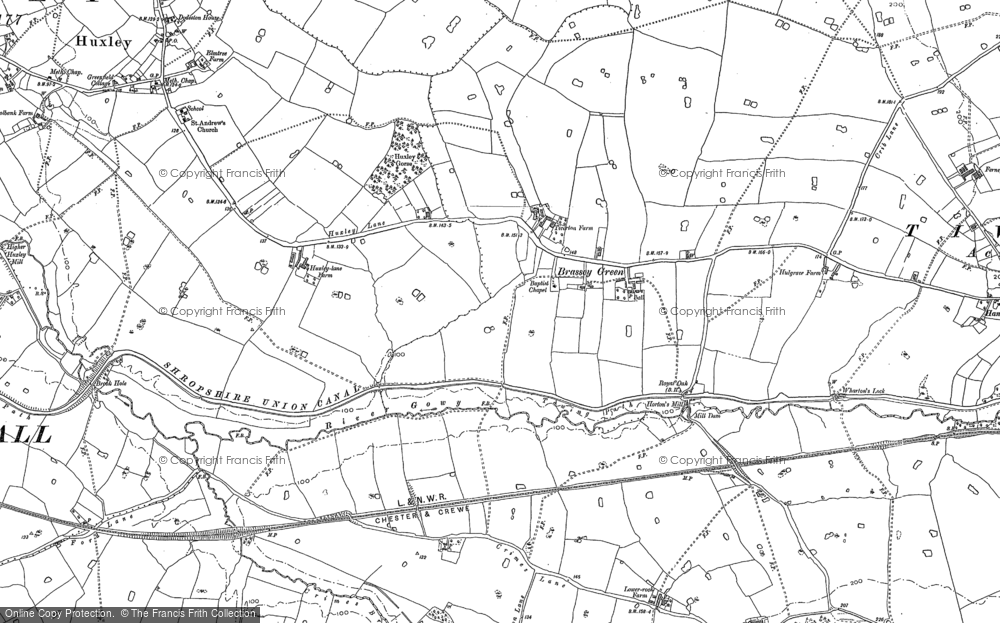Old Map of Brassey Green, 1897 in 1897
