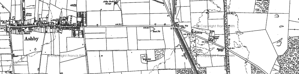 Old map of Brat Hill in 1885