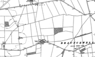 Old Map of Brauncewell, 1886 - 1887