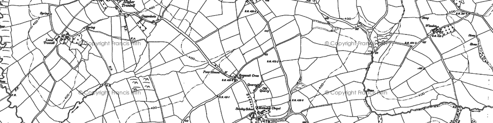 Old map of Billacott in 1905