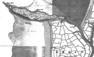 Old Map of Brean Down, 1902