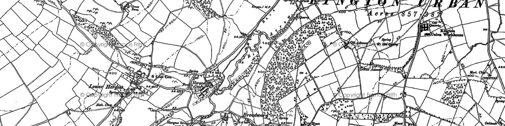 Old map of Bredward in 1902