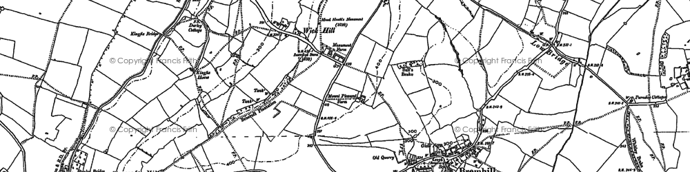 Old map of Bremhill in 1899