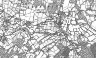 Old Map of Brenchley, 1895