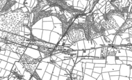 Old Map of Brendon Hill, 1887