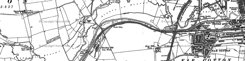 Old map of Briar Hill in 1883