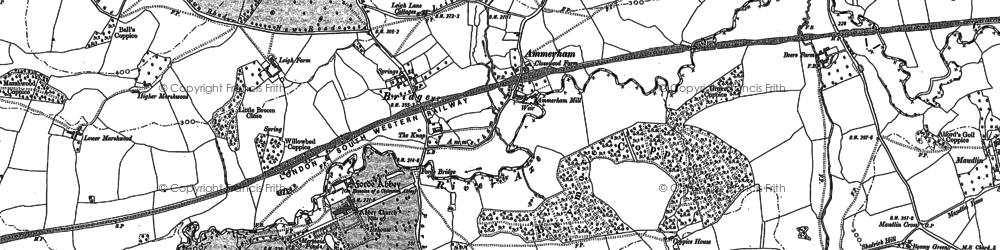 Old map of Bridge in 1901