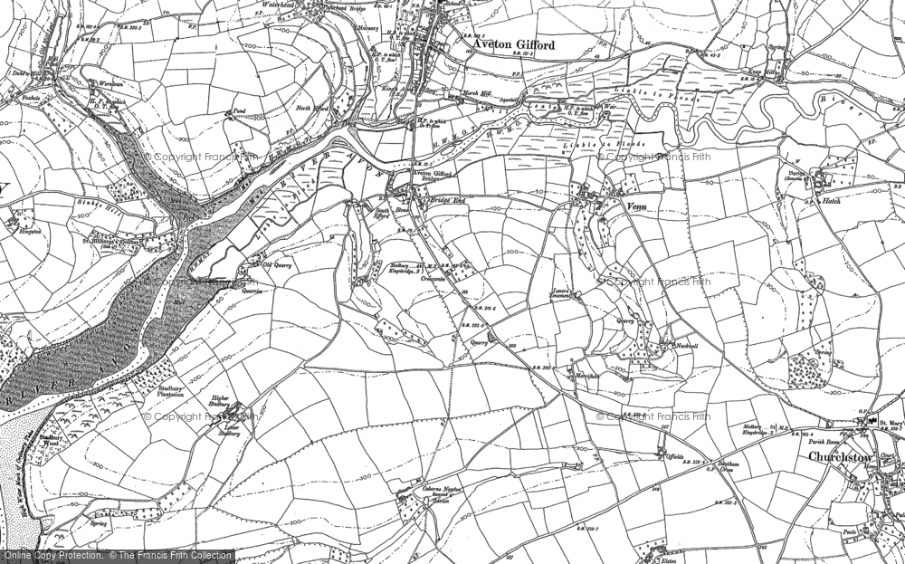 Old Map of Bridge End, 1884 - 1905 in 1884