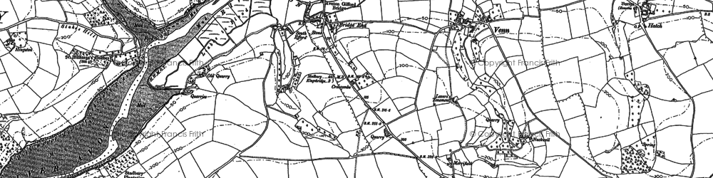 Old map of Bridge End in 1884