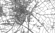 Old Map of Bridge Town, 1883 - 1886