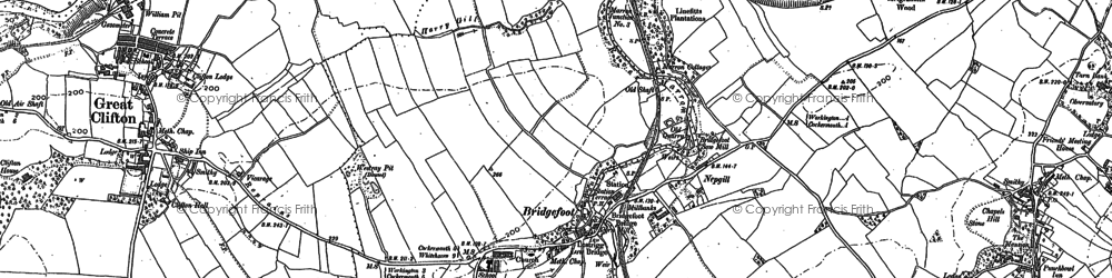 Old map of Bridgefoot in 1898
