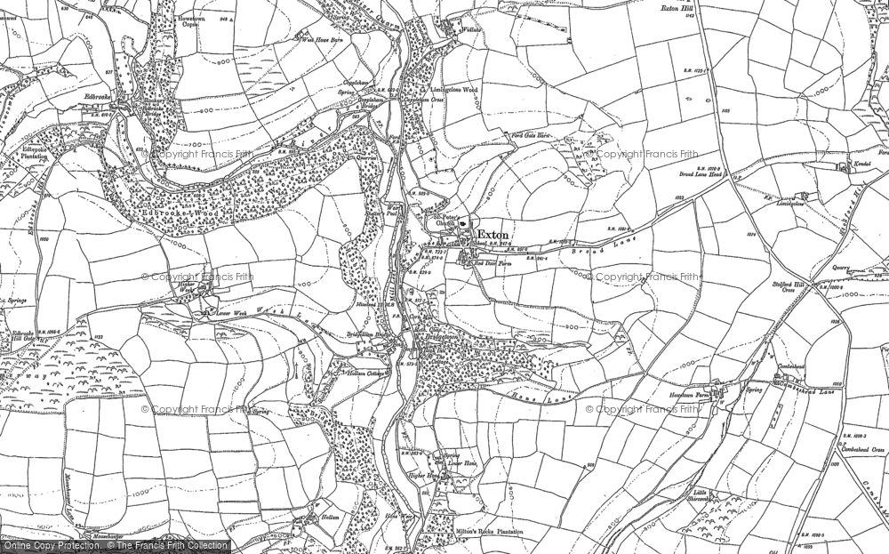 Old Map of Historic Map covering West Howetown in 1902