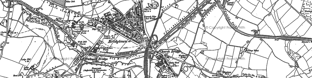 Old map of Bridgtown in 1883