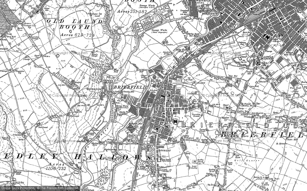 Old Map of Brierfield, 1891 in 1891