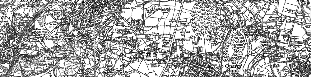 Old map of Brierley Hill in 1901