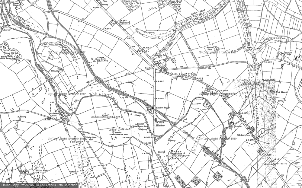 Old Map of Brierlow Bar Fm, 1897 - 1898 in 1897