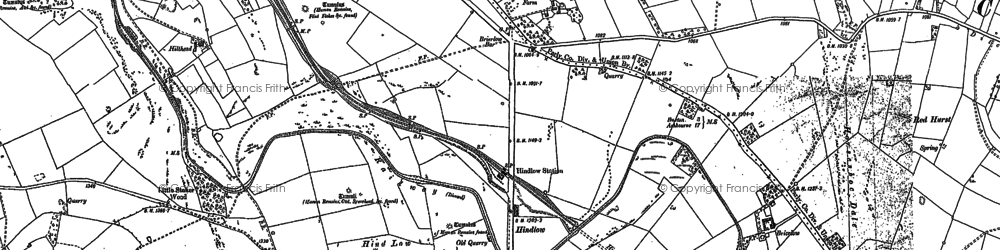 Old map of Brier Low in 1897