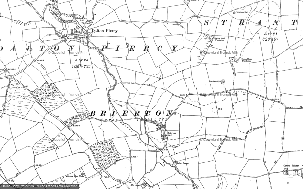 Old Map of Brierton, 1896 - 1914 in 1896