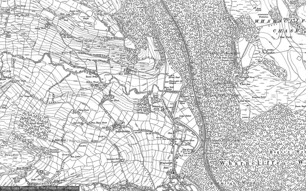 Old Map of Brightholmlee, 1891 - 1901 in 1891