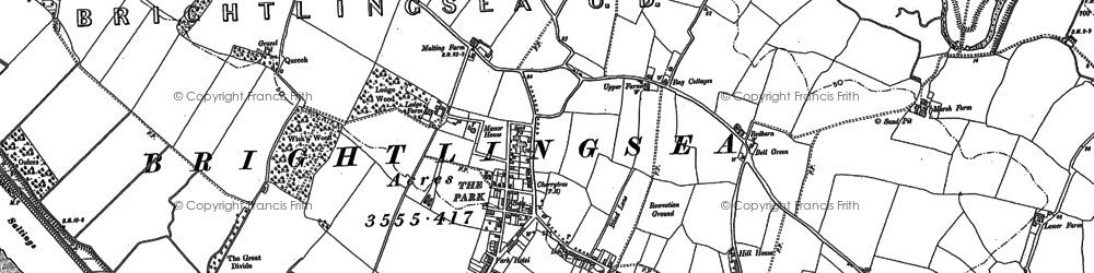 Old map of Brightlingsea in 1896