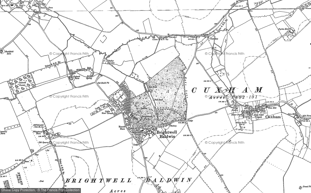 Old Map of Brightwell Baldwin, 1897 in 1897