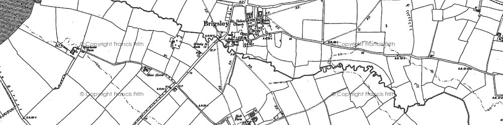 Old map of Brigsley in 1887