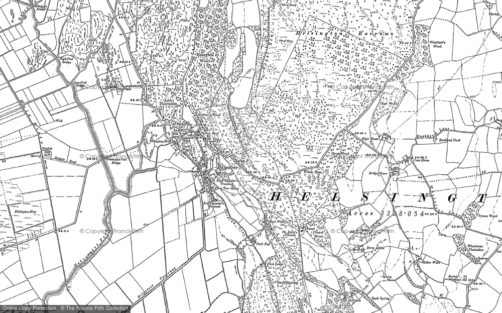Old Map of Historic Map covering Barrowfield in 1897