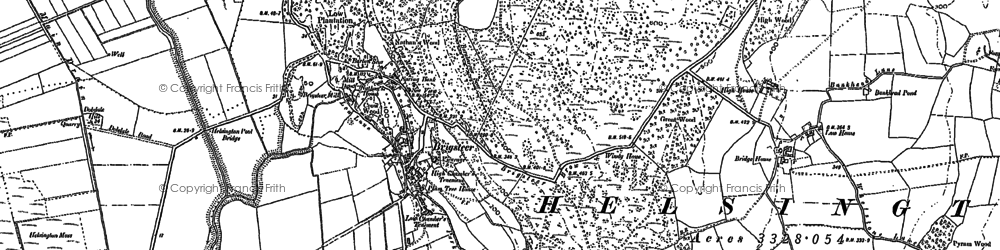 Old map of Brigsteer in 1897