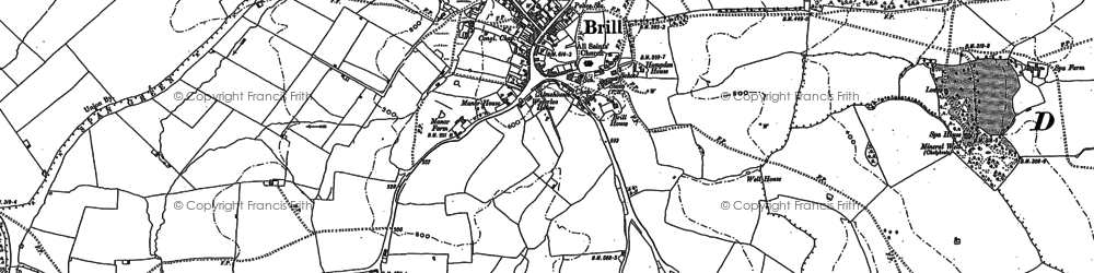 Old map of Brill Ho in 1898