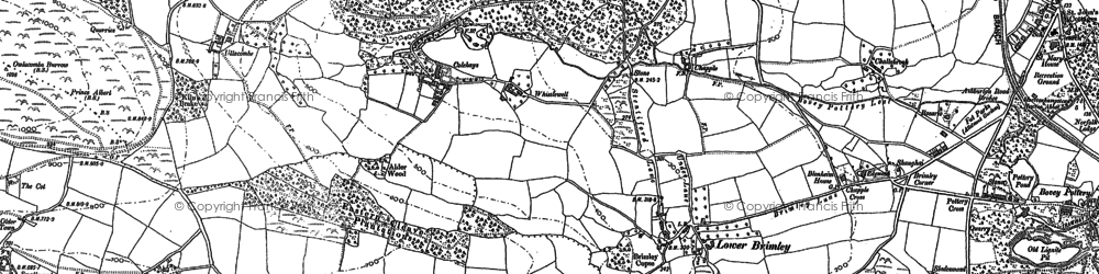 Old map of Willis's Cross in 1895
