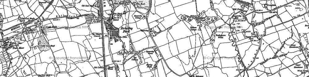 Old map of Bemersley Green in 1898