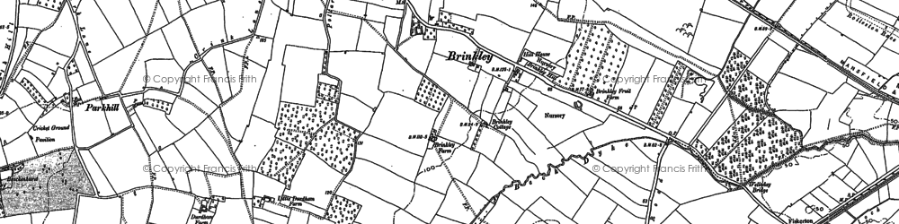 Old map of Brinkley in 1883
